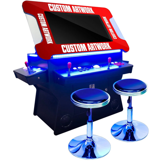 Custom Artwork 3-Sided Tilt Cocktail Table Arcade Machine